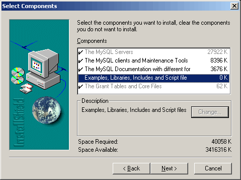 MySQL - Install options MySQL - Install options